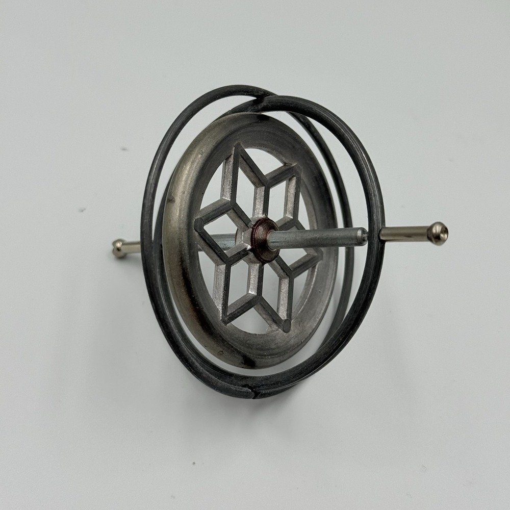 Vintage‎ 1950s Metal Gyroscope Toy Spinning Balance Science Toy